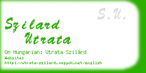 szilard utrata business card